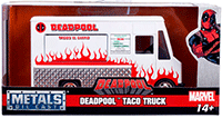 Show product details for Jada Toys - Metals Die Cast | Deadpool™ Taco Truck (1/32, diecast model car, White) 99800