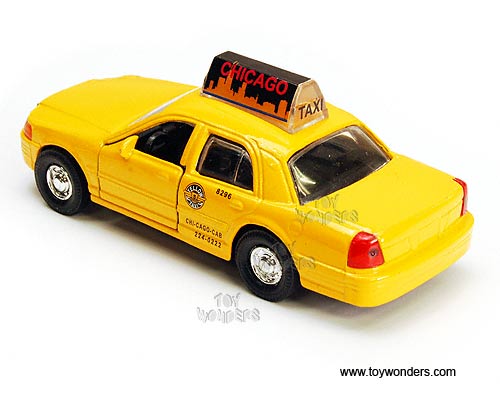 Chicago Modern Taxi Cab (5" diecast model car, Yellow) 9989CG