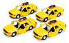 Show product details for Chicago Modern Taxi Cab (5" diecast model car, Yellow) 9989CG