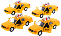 Showcasts Collectibles - I Love New York Modern Taxi Cab (5", Yellow) 9989D-ILNY