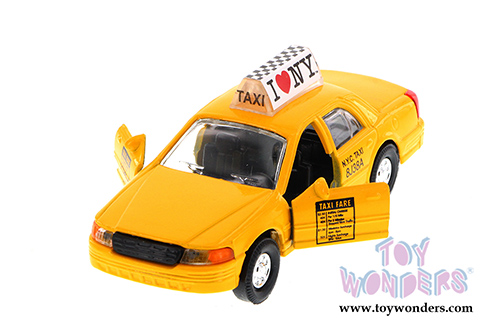Showcasts Collectibles - I Love New York Modern Taxi Cab (5", Yellow) 9989D-ILNY