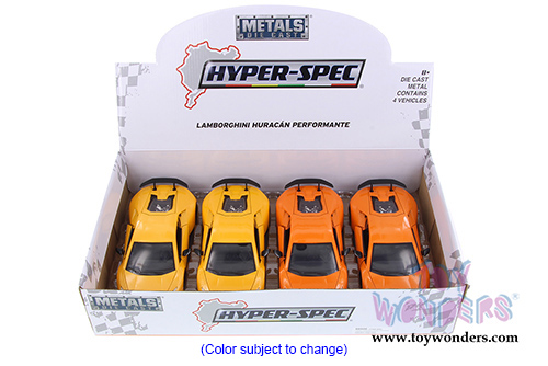 Jada Toys - Metals Die Cast | Hyper-Spec Lamborghini Huracán Performante Hard Top (2017, 1/24, diecast model car, Asstd.) 99996DP1