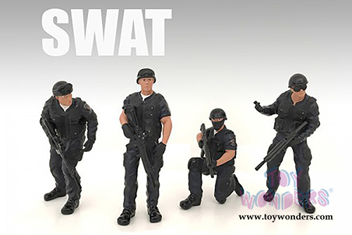 American Diorama Figurine - SWAT Team Snip (1/18 scale, Black) 77421