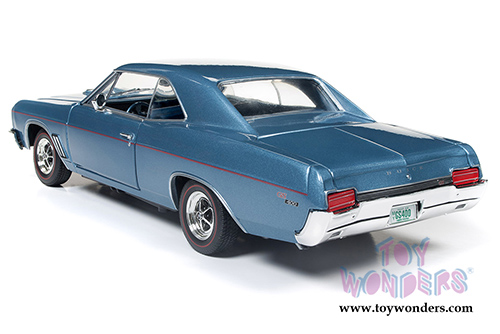 Auto World American Muscle - 1/18 and 1/64 scale Buick® GS™ 400 Hard Top (1967, 1/18,1/64 scale diecast model car, Sapphire Blue) AMM1115