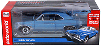 Show product details for Auto World American Muscle - 1/18 and 1/64 scale Buick® GS™ 400 Hard Top (1967, 1/18,1/64 scale diecast model car, Sapphire Blue) AMM1115