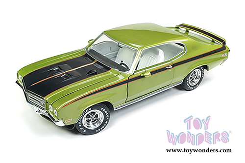 Auto World American Muscle - Hemmings Muscle Machines | 1971 Buick® Skylark™ GSX™ Hard Top (1971, 1/18 scale diecast model car, Limemist Green) AMM1121
