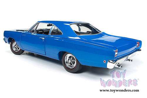 Auto World - American Muscle | Plymouth Road Runner Hard Top Looney Tunes™ Class of '68 (1968, 1/18 scale diecast model car, Electric Blue) AMM1125