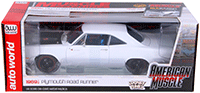 Show product details for Auto World American Muscle - Hemmings Muscle Machines | Plymouth Road Runner Hard Top Looney Tunes™ (1969½, 1/18 scale diecast model car, White) AMM1147