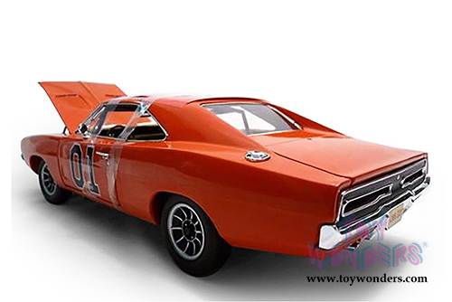 Auto World Silver Screen Machines - The Dukes of Hazzard General Lee Dodge Charger #01 (1969, 1/18 scale diecast model car, Orange) AMM964/6