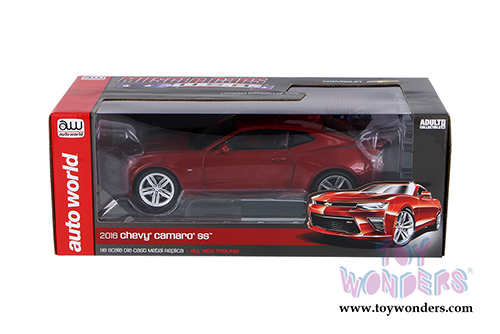 Auto World - Muscle Cars USA |  Chevy® Camaro® SS™ Hard Top (2016, 1/18 scale diecast model car, Garnet Red) AW230