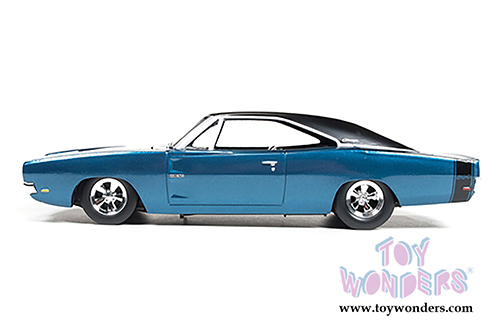 Auto World - Dodge Charger 500 Sportroof (1969, 1/24 scale diecast model car, Blue) AW24005
