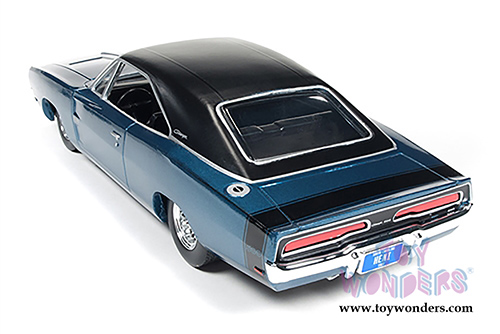 Auto World - Dodge Charger 500 Sportroof (1969, 1/24 scale diecast model car, Blue) AW24005