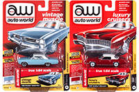 Show product details for Auto World Premium - 2018 Release 3 Set B (1/64 scale diecast model car, Asstd.) AW64182/48B