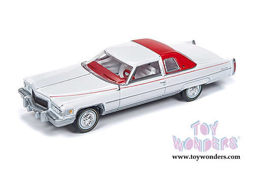 Auto World Premium - 2018 Release 4 | Cadillac® Coupe DeVille™ D’Elegance (1976,1/64 scale diecast model car, Gloss White/Red) AWSP017/24B