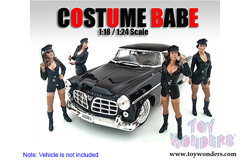 American Diorama Figurine - Costume Babe Daphne (1/18 scale, Black) 23872