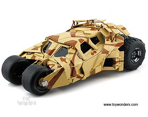 Mattel Hot Wheels Batman - Dark Knight Rises Batmobile Tumbler (1/18 scale diecast model car, Camouflage) BCJ76/9964