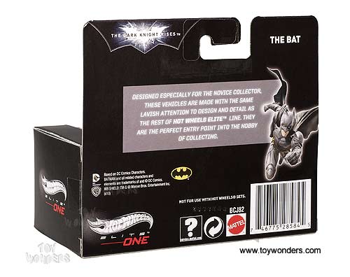 Mattel Hot Wheels Elite One - Dark Knight Rises The Bat Flying Vehicle (1/50 scale model car) BCJ82/9964