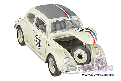 Mattel Hot Wheels Elite The Love Bug - Volkswagen Herbie #53 (1962, 1/18 scale diecast model car) BCJ94