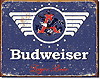 Tin Sign: Budweiser 1936 Logo Sign BD1383