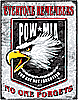 Show product details for Tin Sign: Everyone Remembers POW MIA - No One Forgets Eagle sign CD1629