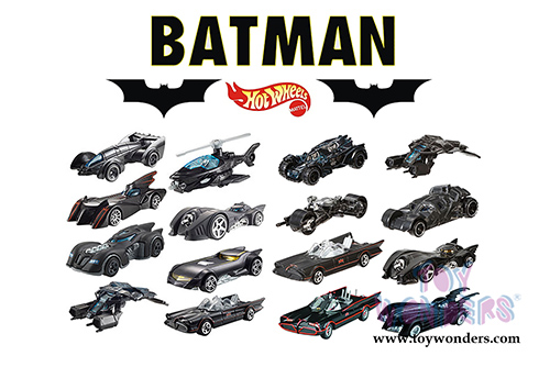 Mattel Hot Wheels - Batman Premium Assortment A (1/50 scale diecast model car, Asstd.) DKL20/999A