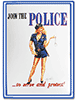 Show product details for Metal Sign: Police Girl Sign GP11