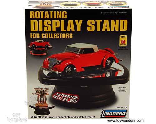 Lindberg - 1/32 Scale Diecast Model Car Rotating Display Stand (with mirror base) HL14105