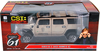 Show product details for Greenlight Highway 61 - Horatio's 2003 Hummer H2 CSI Miami TV Series (1/18 scale diecast model car, Beige) HWY18006