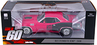 Show product details for Greenlight - Shannon from "Gone in 60 Seconds" - Plymouth Hemi® 'Cuda Hard Top (1971, 1/18 scale diecast model car, Pink) HWY18010