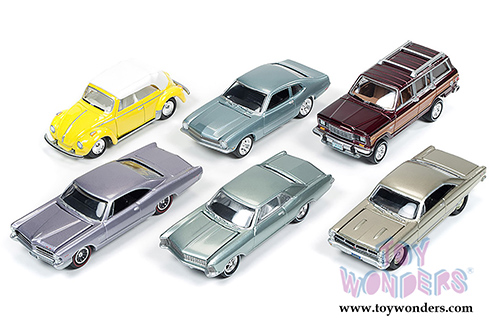 Round 2 Johnny Lightning Classic Gold Collection Release 1 Set B (1/64 scale diecast model car, Asstd.) JLCG001/48B