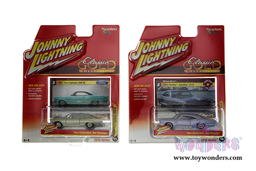 Round 2 Johnny Lightning Classic Gold Collection Release 1 Set B (1/64 scale diecast model car, Asstd.) JLCG001/48B