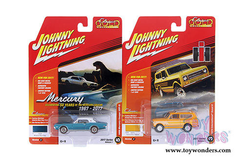 Round 2 Johnny Lightning - Classic Gold 2017 Release 1 Set C (1/64 scale diecast model car, Asstd.) JLCG003/48C