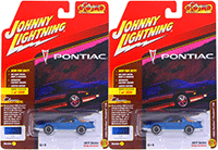 Round 2 Johnny Lightning - Classic Gold 2017 | Pontiac® Firebird® T/A (1985, 1/64 scale diecast model car, Bright Blue Poly/Silver) JLCG011/24A