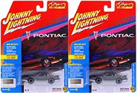 Show product details for Round 2 Johnny Lightning - Classic Gold 2017 | Pontiac® Firebird® T/A (1985, 1/64 scale diecast model car, Medium Gray Poly/Silver) JLCG011/24B