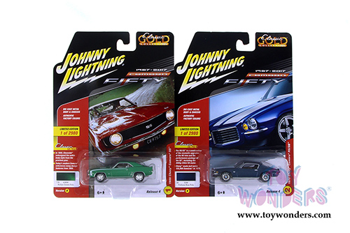 Round 2 Johnny Lightning - Classic Gold 2017 Release 4 Set B (1/64 scale diecast model car, Asstd.) JLCG012/48B