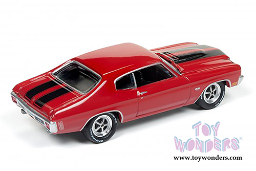 Round 2 Johnny Lightning -  Muscle Cars U.S.A. | Jack Reacher Chevrolet Chevelle SS Hard Top (1958, 1/64 scale diecast model car, Red w/Black) JLCP6002/24