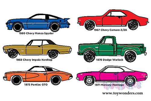 Round 2 Johnny Lightning - Holiday Classics Release 1 (1/64 scale diecast model car, Asstd.) JLHC001/48