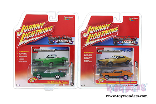 Round 2 Johnny Lightning - Muscle Cars USA Release 1 Set A (1/64 scale diecast model car, Asstd.) JLMC001/48A