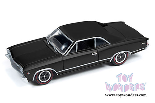Round 2 Johnny Lightning - Chevy® Chevelle® Malibu™ Hard Top (1967, 1/64 scale diecast model car, Black) JLMC006/24A