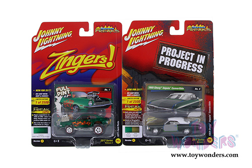 Round 2 Johnny Lightning - Street Freaks Release 3 Set B (1/64 scale diecast model car, Asstd.) JLSF005/12B