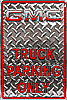 Tin Sign: GMC Truck Parking Only Diamond Sign M496