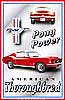 Tin Sign: Ford Mustang Pony Power M644