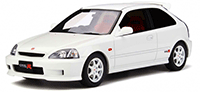 Show product details for Ottomobile - Honda Civic Type R EK9 Coupe (1999, 1/18 scale resin model car, White) OT264