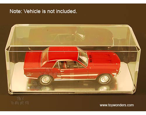 1/18 Scale Diecast Model Car Acrylic Display Cases (Oversized with mirrored base) PP576CD