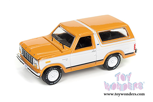 Round 2 Racing Champions Mint - Ford Bronco (1980, 1/64 scale diecast model car, Bright Caramel/White) RC006/24A
