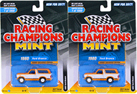 Round 2 Racing Champions Mint - Ford Bronco (1980, 1/64 scale diecast model car, Bright Caramel/White) RC006/24A