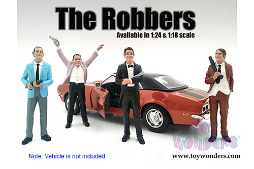 American Diorama Figurine - The Robbers - Robber II (1/18 scale, Turquoise and Grey) 23884