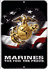 Metal Sign: Marines The Few The Proud Sign S4CM2