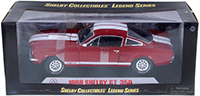 Show product details for Shelby - Legend Series Shelby GT 350 Hard Top (1966, 1/18 scale diecast model car, Red w/ White Stripes) SC154R
