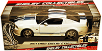 Shelby - Ford Shelby GT350 Hard Top (2011, 1/18 scale diecast model car, White  w/ Blue Stripes) SC351